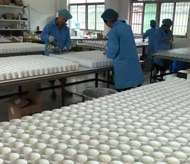 Candle collection close-up